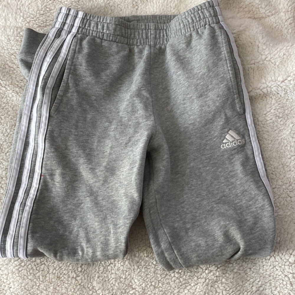 adidas 10/12 adidas sweatpants gray